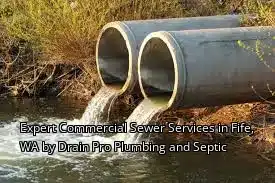 Expert Commercial Sewer Services in Fife, WA by Drain Pro Plumbing and Septic Expert Commercial Sewer Services in Fife, WA by Drain Pro Plumbing and Septic