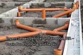 Expert Sewer Services in Fairwood, WA – Drain Pro Plumbing and Septic