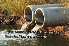 Expert Sewer Services in Pacific, WA by Drain Pro Plumbing and Septic