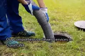 Our Comprehensive Sewer Services in Duvall, WA Our Comprehensive Sewer Services in Duvall, WA