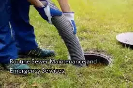 Routine Sewer Maintenance and Emergency Services Routine Sewer Maintenance and Emergency Services