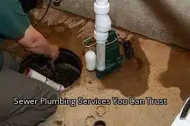 Sewer Plumbing Services You Can Trust