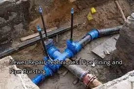 Sewer Repair Techniques: Pipe Lining and Pipe Bursting Sewer Repair Techniques: Pipe Lining and Pipe Bursting