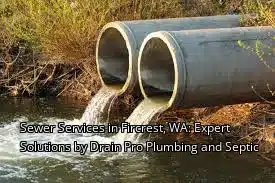Sewer Services in Fircrest, WA: Expert Solutions by Drain Pro Plumbing and Septic Sewer Services in Fircrest, WA: Expert Solutions by Drain Pro Plumbing and Septic