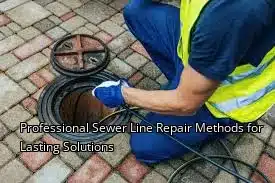 Professional Sewer Line Repair Methods for Lasting Solutions Professional Sewer Line Repair Methods for Lasting Solutions
