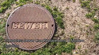 Trenchless Sewer Line Replacement: A Modern Solution Trenchless Sewer Line Replacement: A Modern Solution