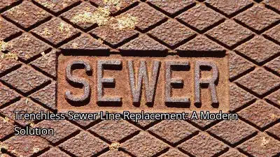 Trenchless Sewer Line Replacement: A Modern Solution Trenchless Sewer Line Replacement: A Modern Solution