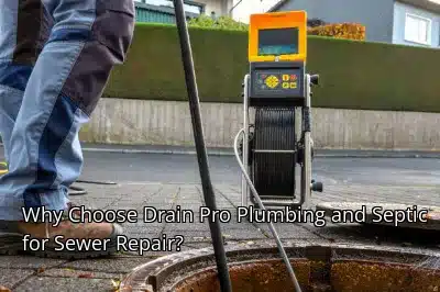 Why Choose Drain Pro Plumbing and Septic for Sewer Repair? Why Choose Drain Pro Plumbing and Septic for Sewer Repair?